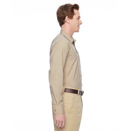 Instant Savings of 5% & More White S - Product of Brand Harriton Mens Paradise Long-Sleeve Performance Shirt Instant Savings of 5% & More White S - Product of Brand Harriton Mens Paradise Long-Sleeve Performance Shirt